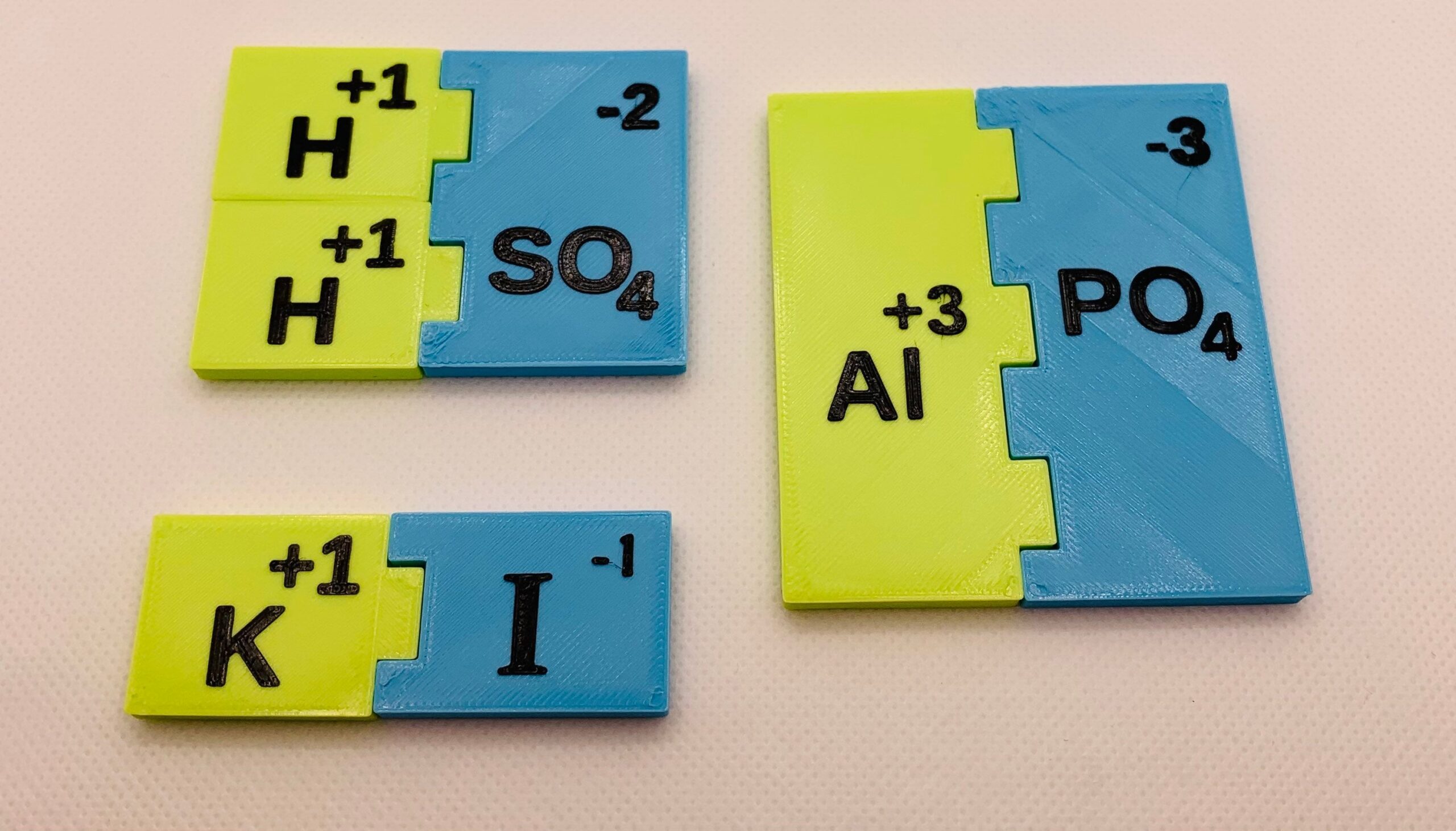 Ionic Bonding Learning Tiles 3D Printed Learning Tools 