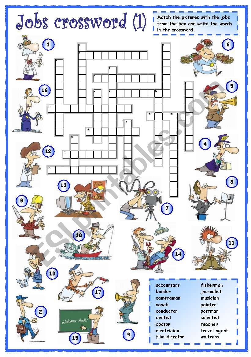Job Puzzle Worksheet