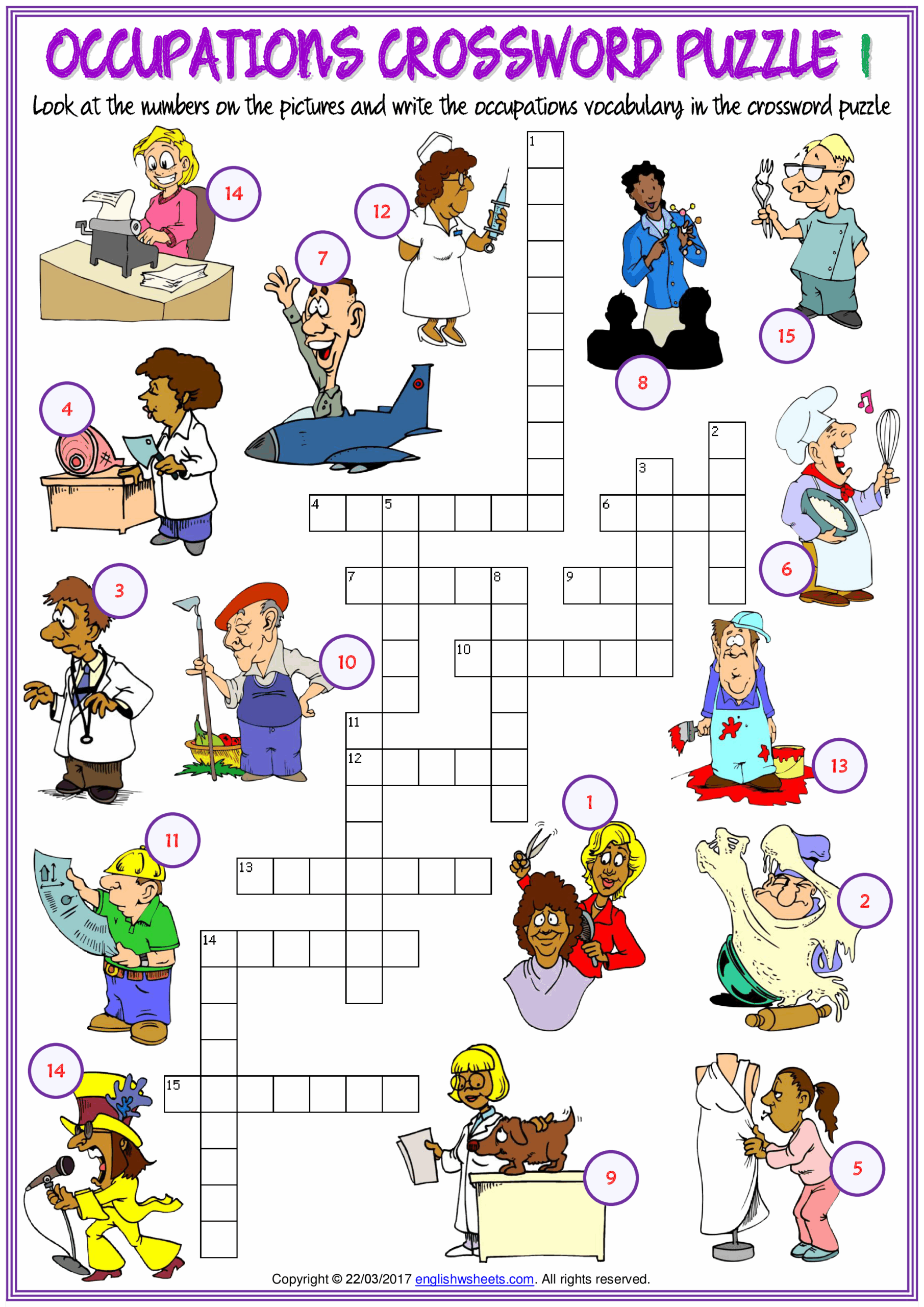 Jobs Crossword Puzzle