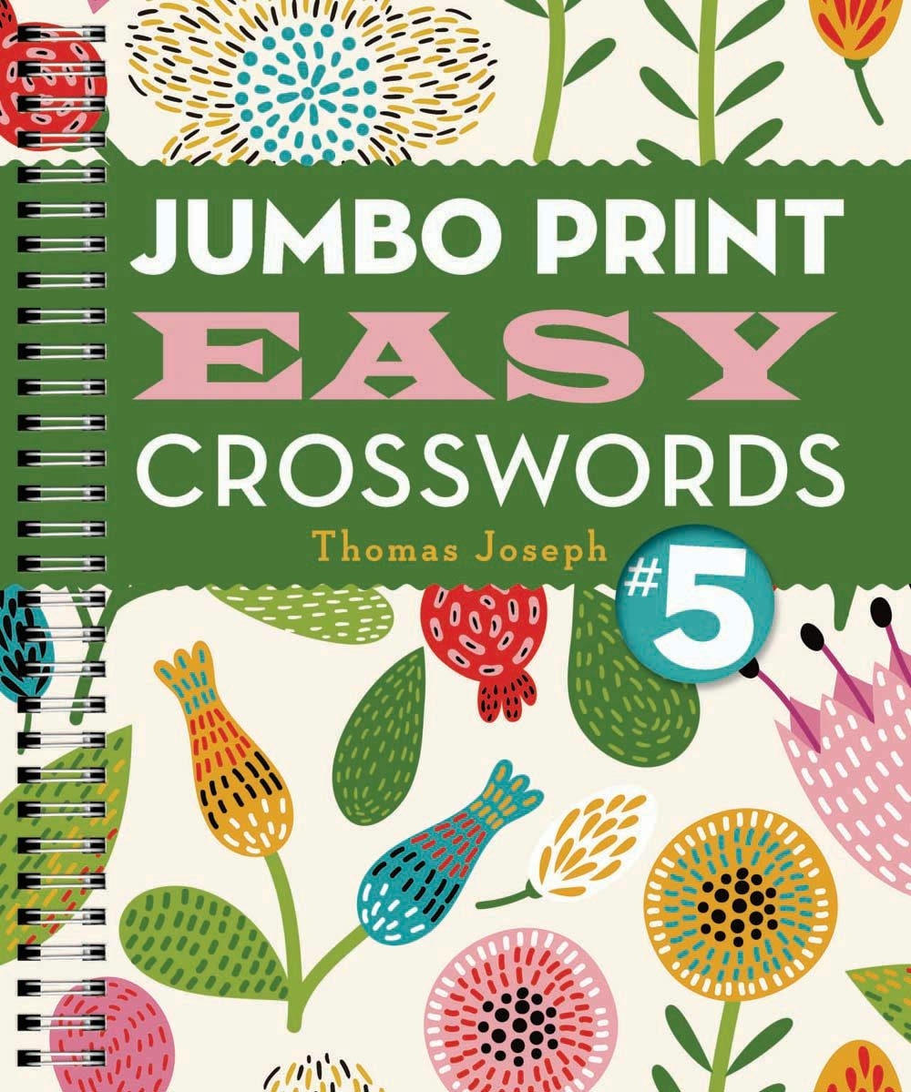 Jumbo Print Easy Crosswords 5 By Thomas Joseph 9781454917953 Worksheets Library