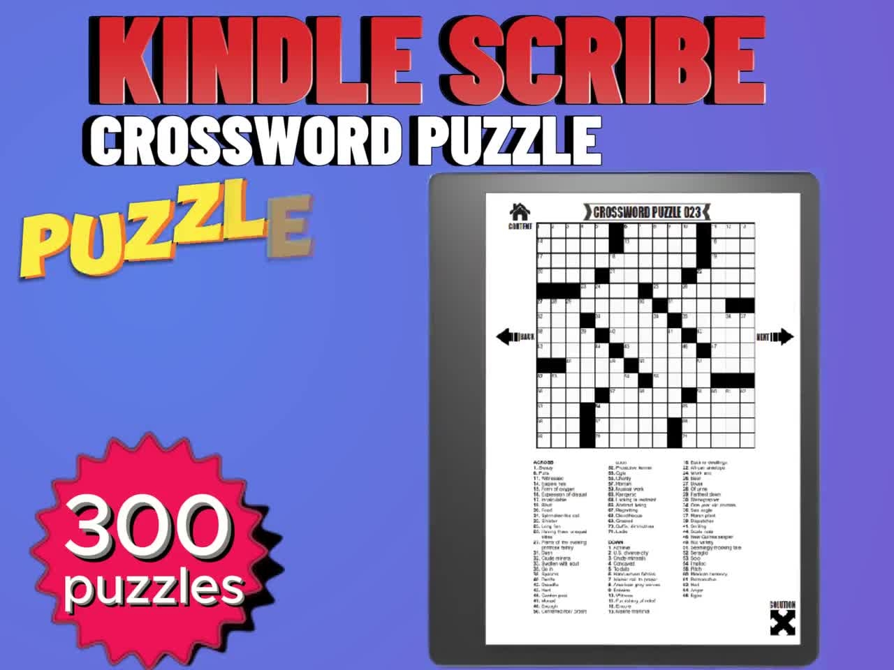 Kindle Scribe Game 300 Crossword Puzzles Games For Adult Brain Teaser Word Game Gift For Crossword Solver Puzzle Lover Sip And Solve Puzzle Kindle Scribe Game 300 Crossword Puzzles Games For Adult Brain Teaser Word Game Gift For Crossword Solver Puzzle Lover Sip And Solve Puzzle