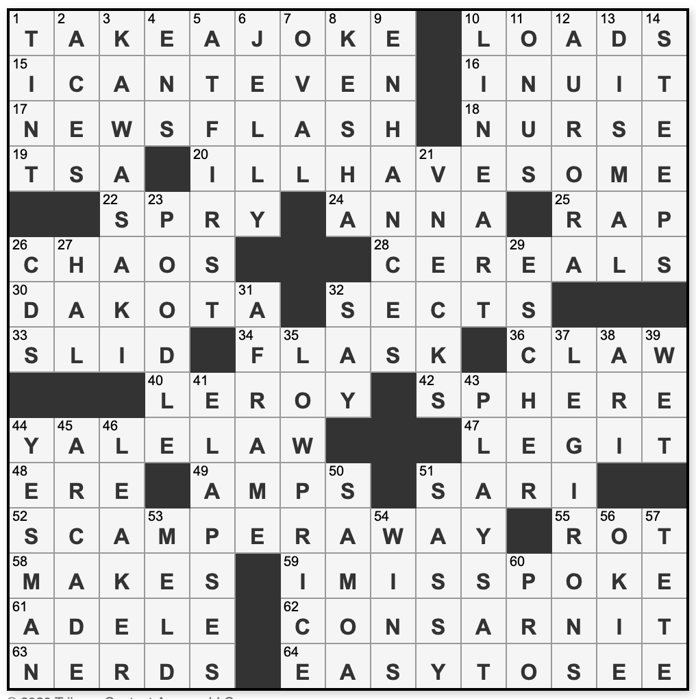 L A Times Crossword Corner Saturday October 3 2020 Evan Kalish L A Times Crossword Corner Saturday October 3 2020 Evan Kalish