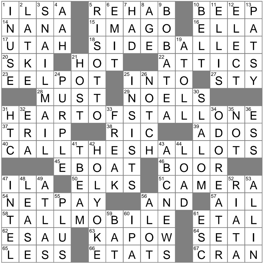 LA Times Crossword 11 Apr 25 Friday LAXCrossword