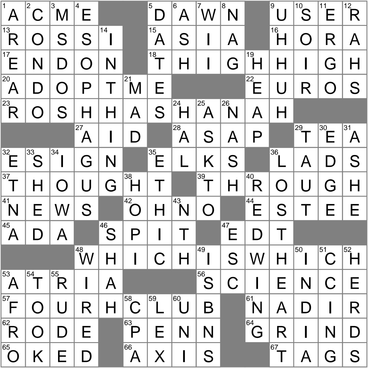LA Times Crossword 11 Jun 24 Tuesday LAXCrossword