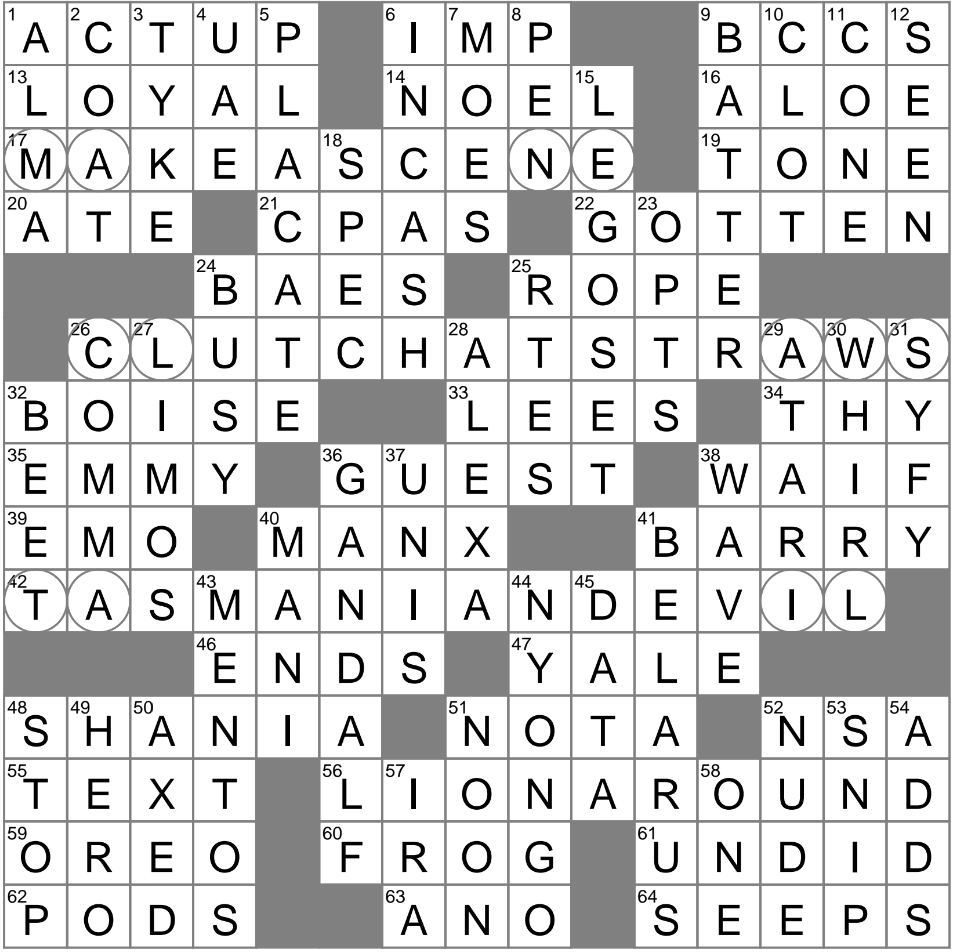 LA Times Crossword 12 Nov 24 Tuesday LAXCrossword