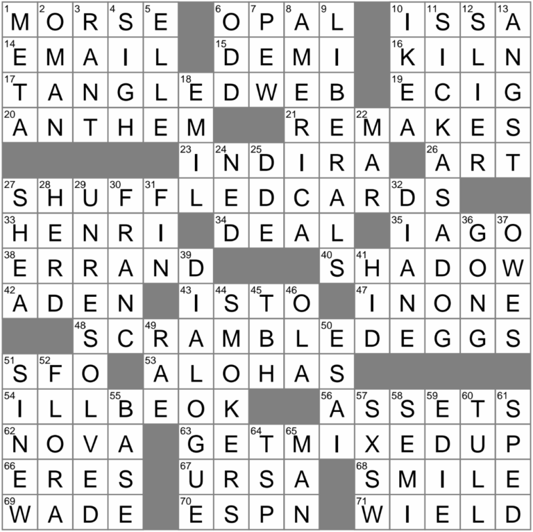 LA Times Crossword 14 Jun 24 Friday LAXCrossword