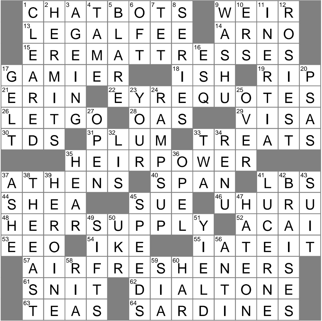 LA Times Crossword 14 Mar 25 Friday LAXCrossword LA Times Crossword 14 Mar 25 Friday LAXCrossword