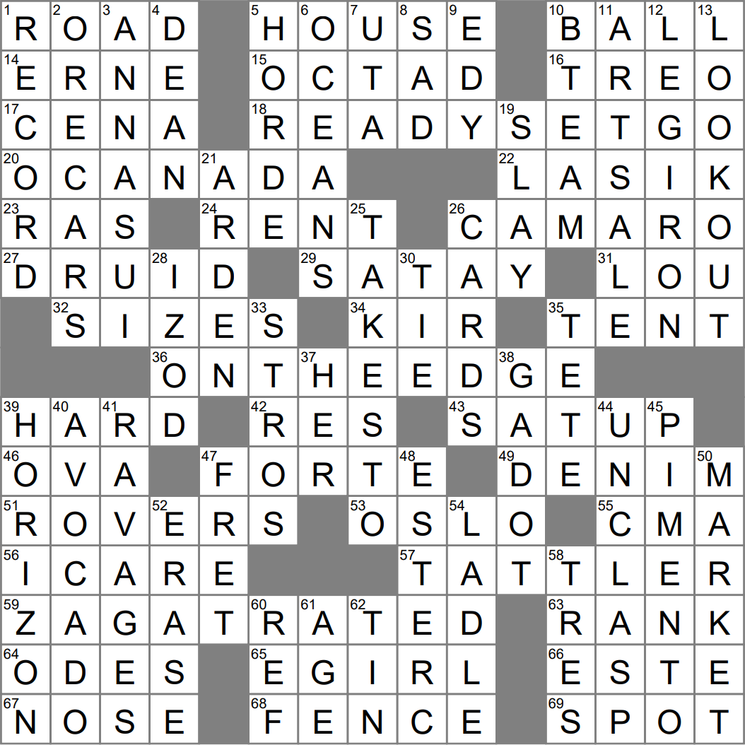 LA Times Crossword 15 Dec 23 Friday LAXCrossword