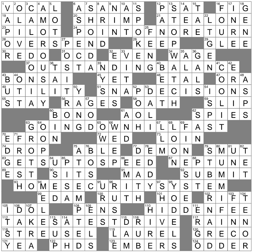 LA Times Crossword 16 Feb 25 Sunday LAXCrossword