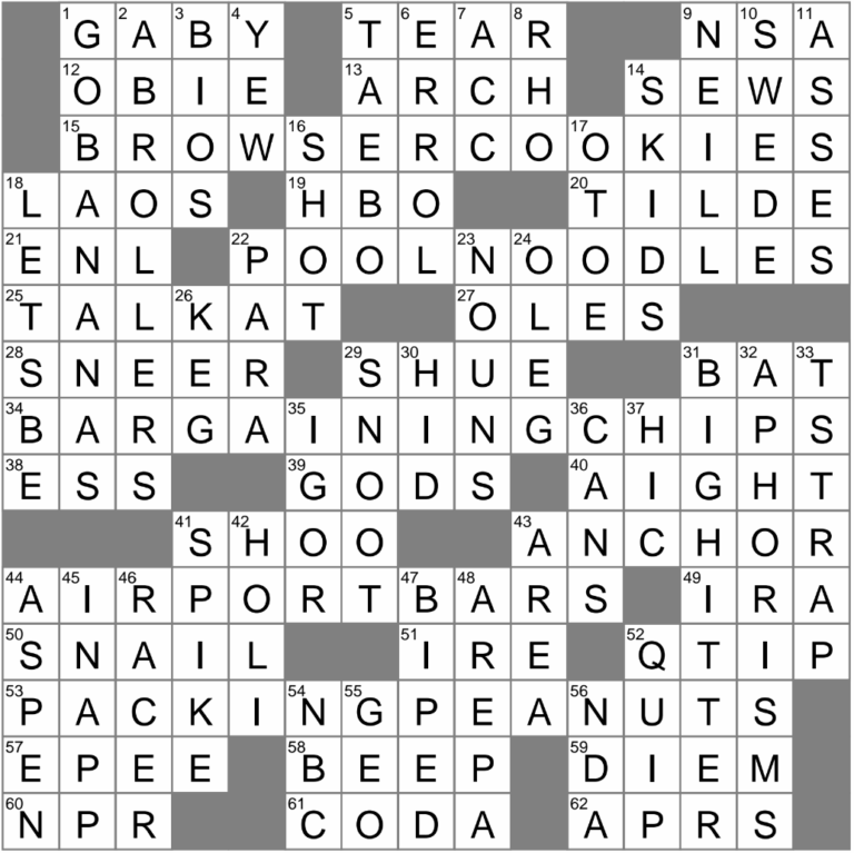 LA Times Crossword 17 Jan 25 Friday LAXCrossword