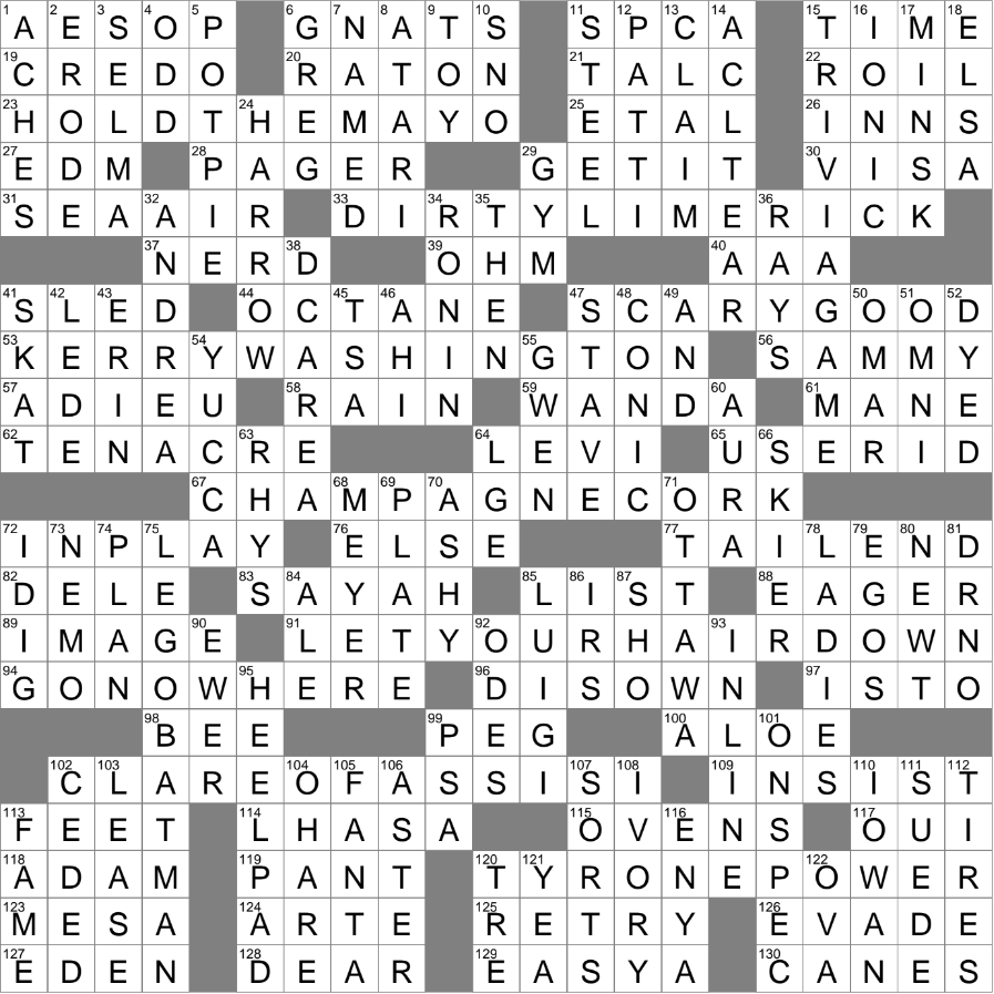 LA Times Crossword 17 Mar 24 Sunday LAXCrossword