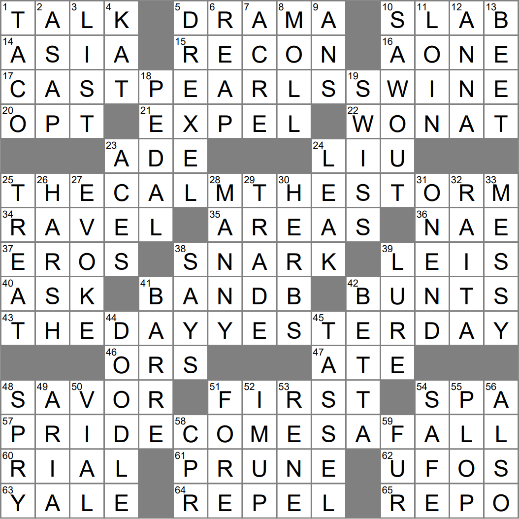 LA Times Crossword 17 May 24 Friday LAXCrossword