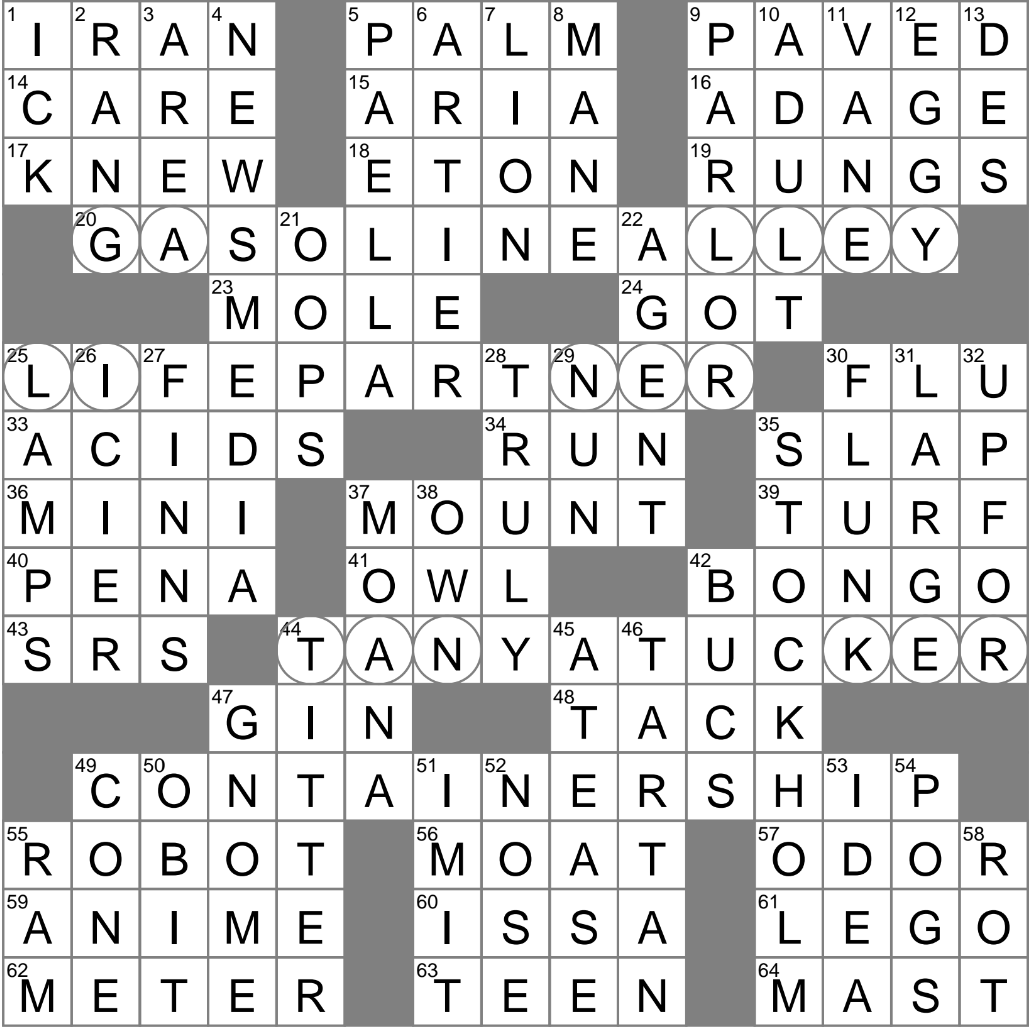 LA Times Crossword 17 Sep 24 Tuesday LAXCrossword
