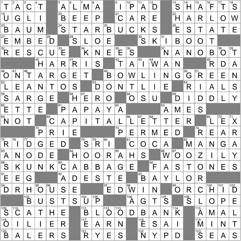 LA Times Crossword 20 Oct 24 Sunday LAXCrossword