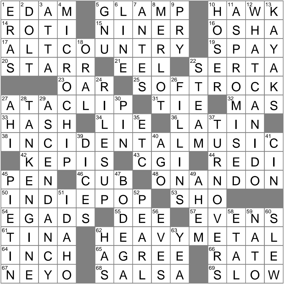 LA Times Crossword 25 Apr 25 Friday LAXCrossword