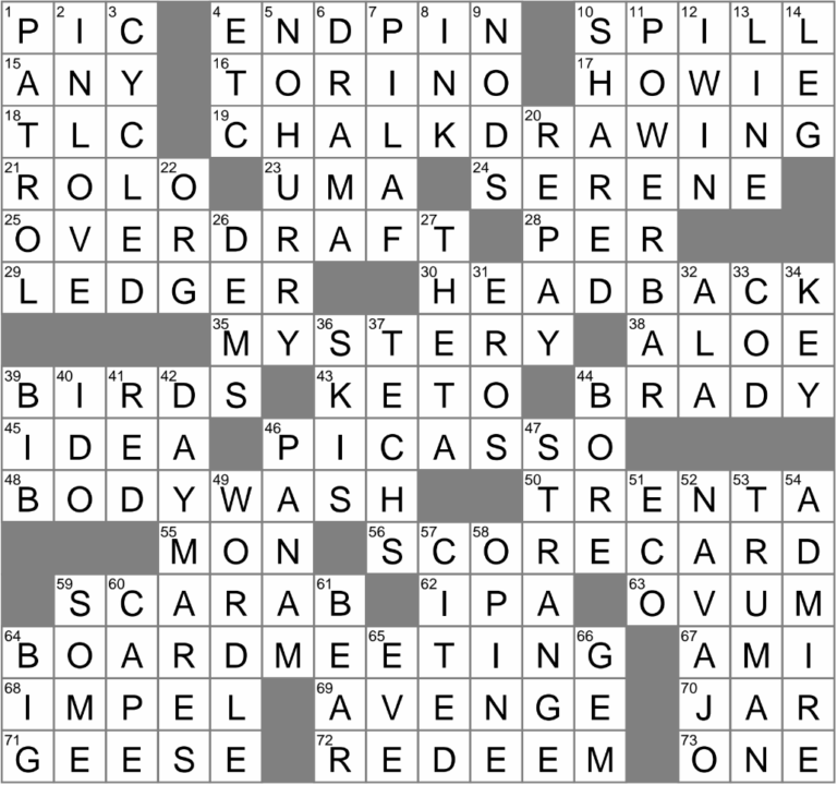 LA Times Crossword 25 Feb 25 Tuesday LAXCrossword