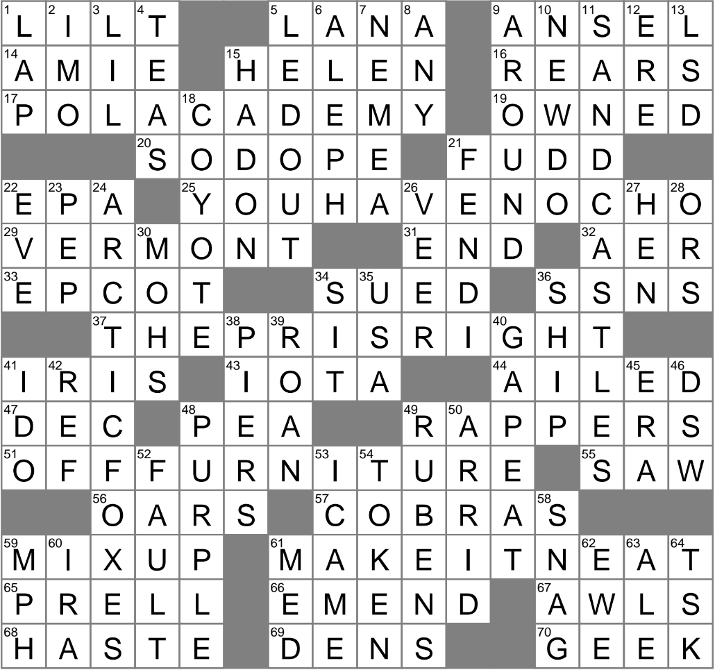 LA Times Crossword 26 Jul 24 Friday LAXCrossword