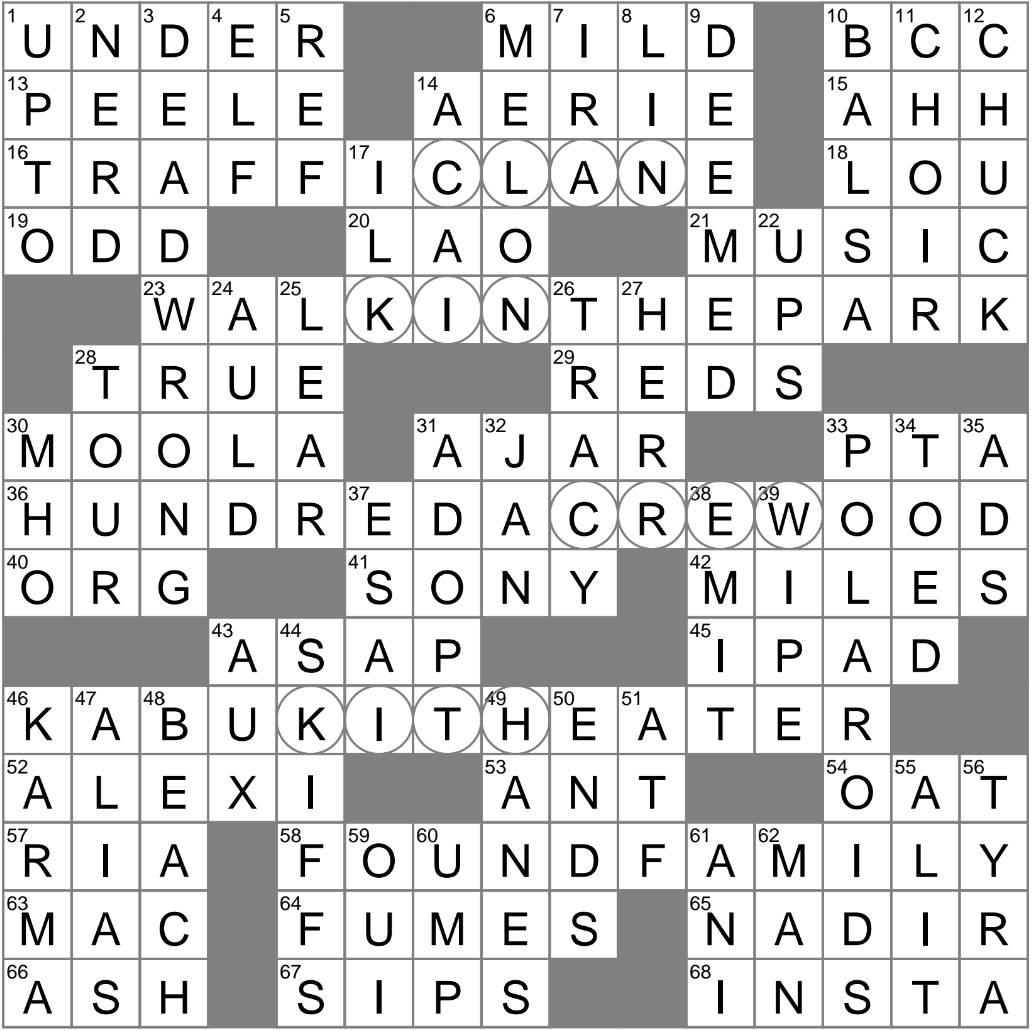 LA Times Crossword 3 Jul 24 Wednesday LAXCrossword