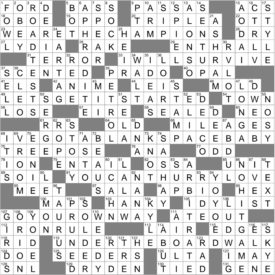 LA Times Crossword 5 May 24 Sunday LAXCrossword
