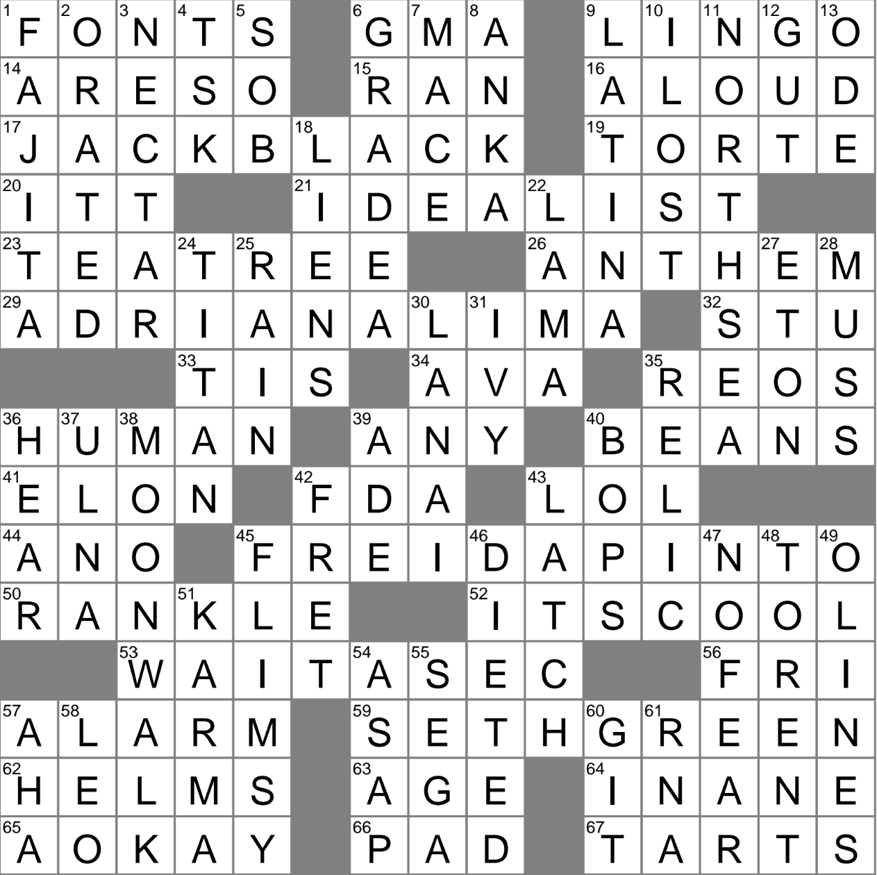 LA Times Crossword 6 Jun 24 Thursday LAXCrossword LA Times Crossword 6 Jun 24 Thursday LAXCrossword