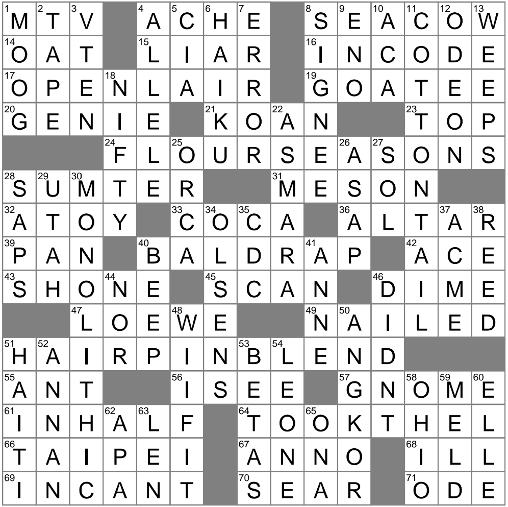 LA Times Crossword 7 Mar 25 Friday LAXCrossword