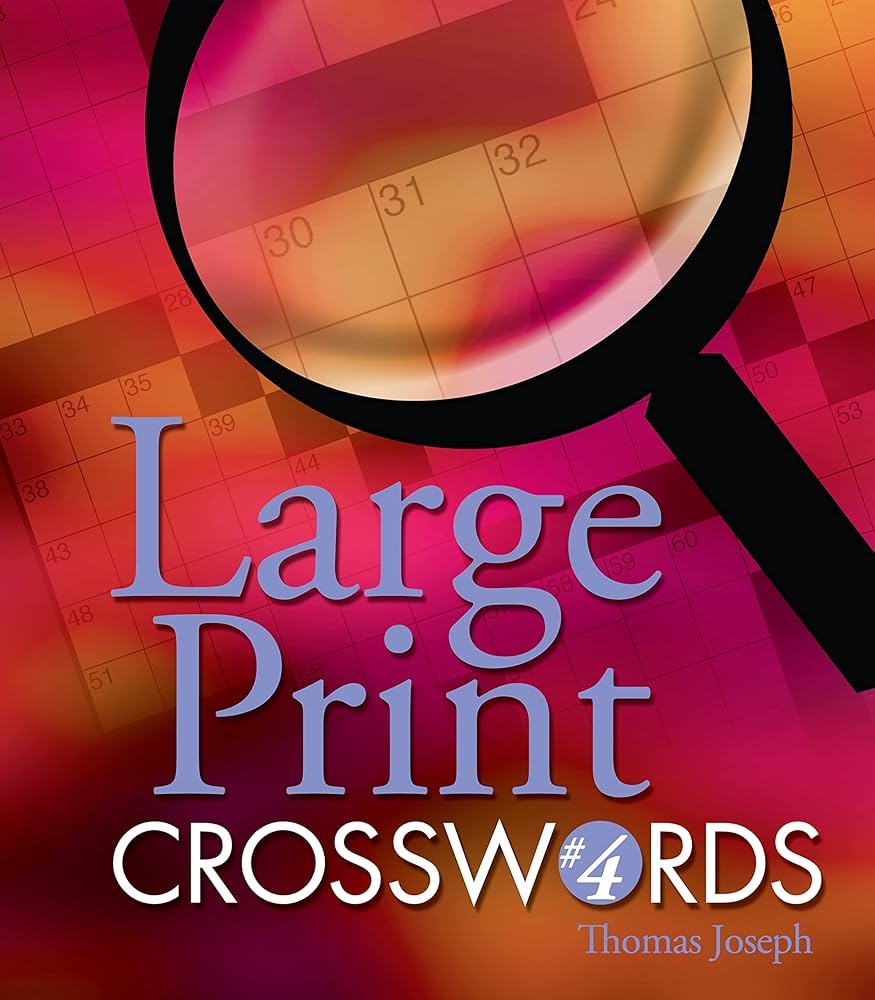 Large Print Crosswords 4 Joseph Thomas 9781402712388 Books Amazon ca