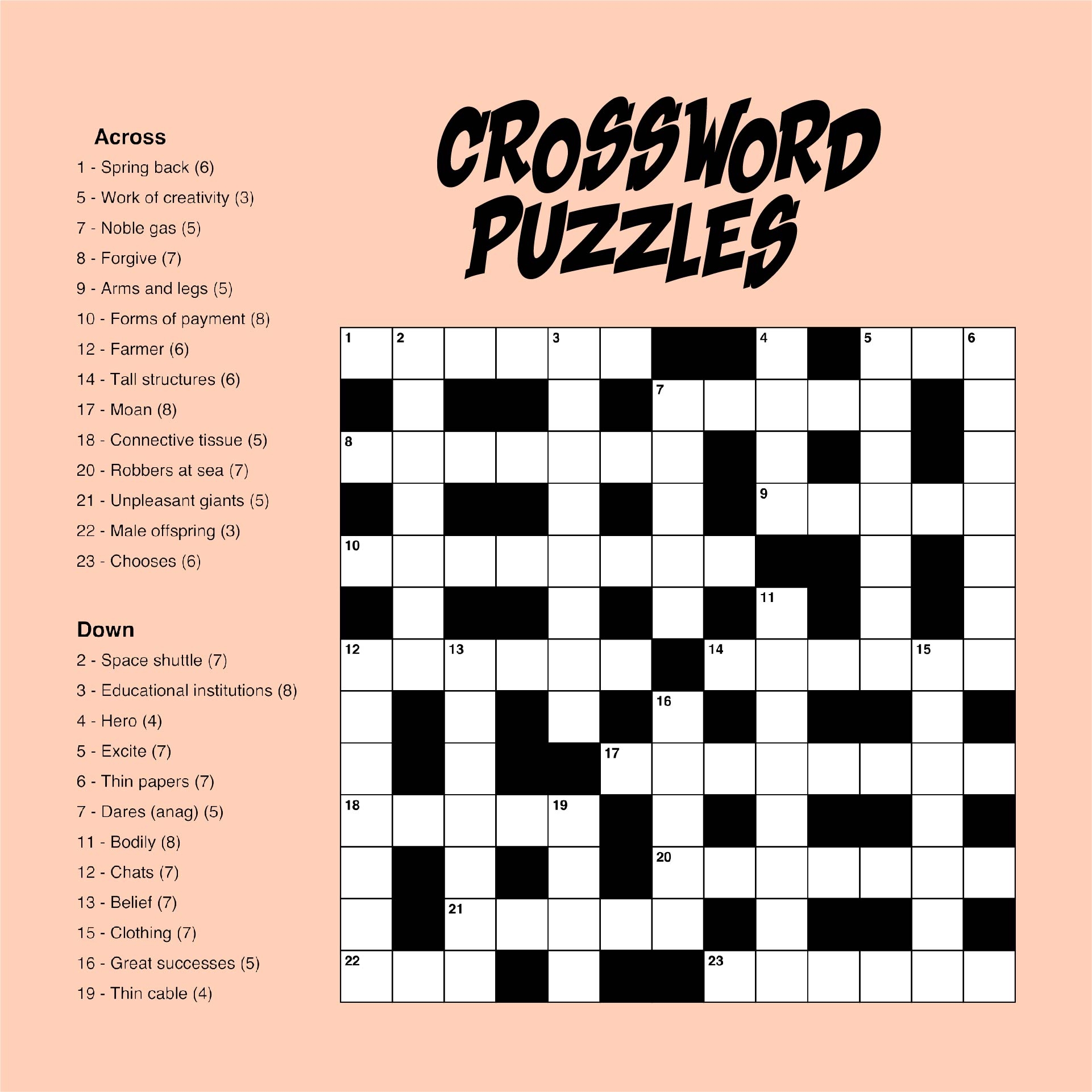 Large Print Easy Crossword Puzzles 10 Free PDF Printables Printablee Large Print Easy Crossword Puzzles 10 Free PDF Printables Printablee