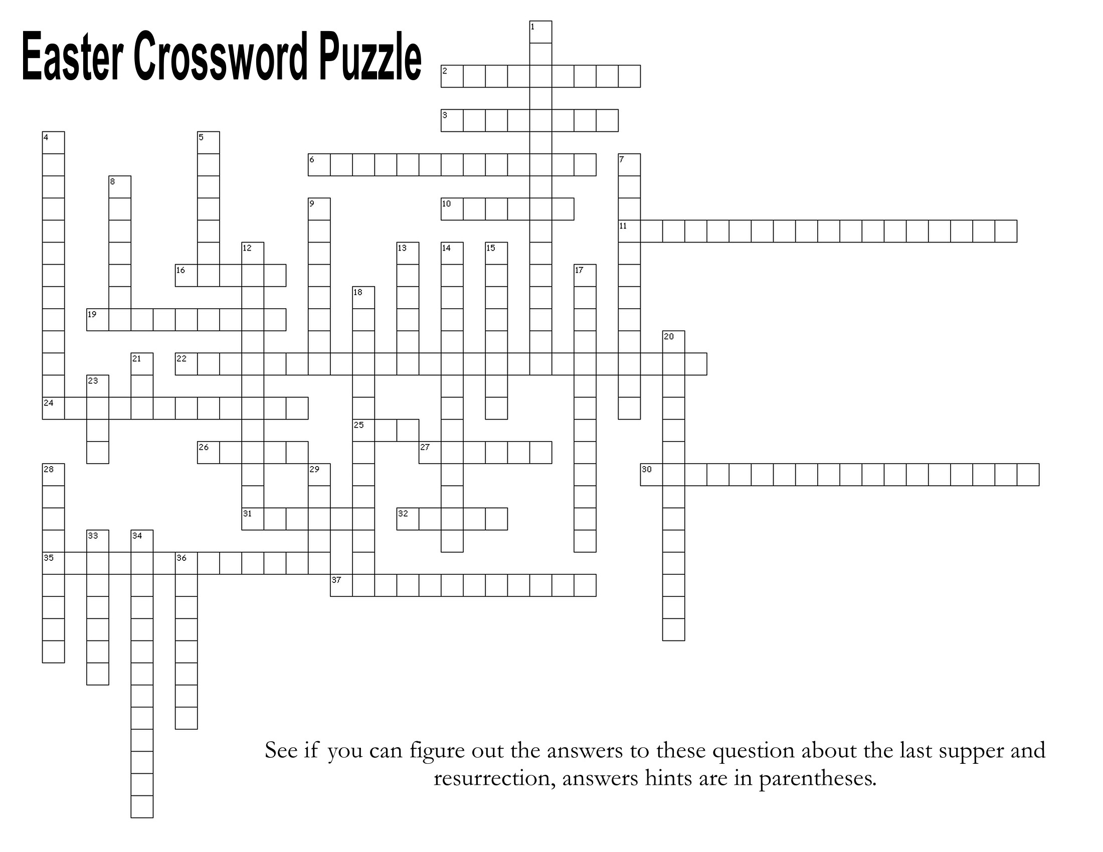 Last Supper And Resurrection Easter Crossword Puzzle The Idea Door Last Supper And Resurrection Easter Crossword Puzzle The Idea Door