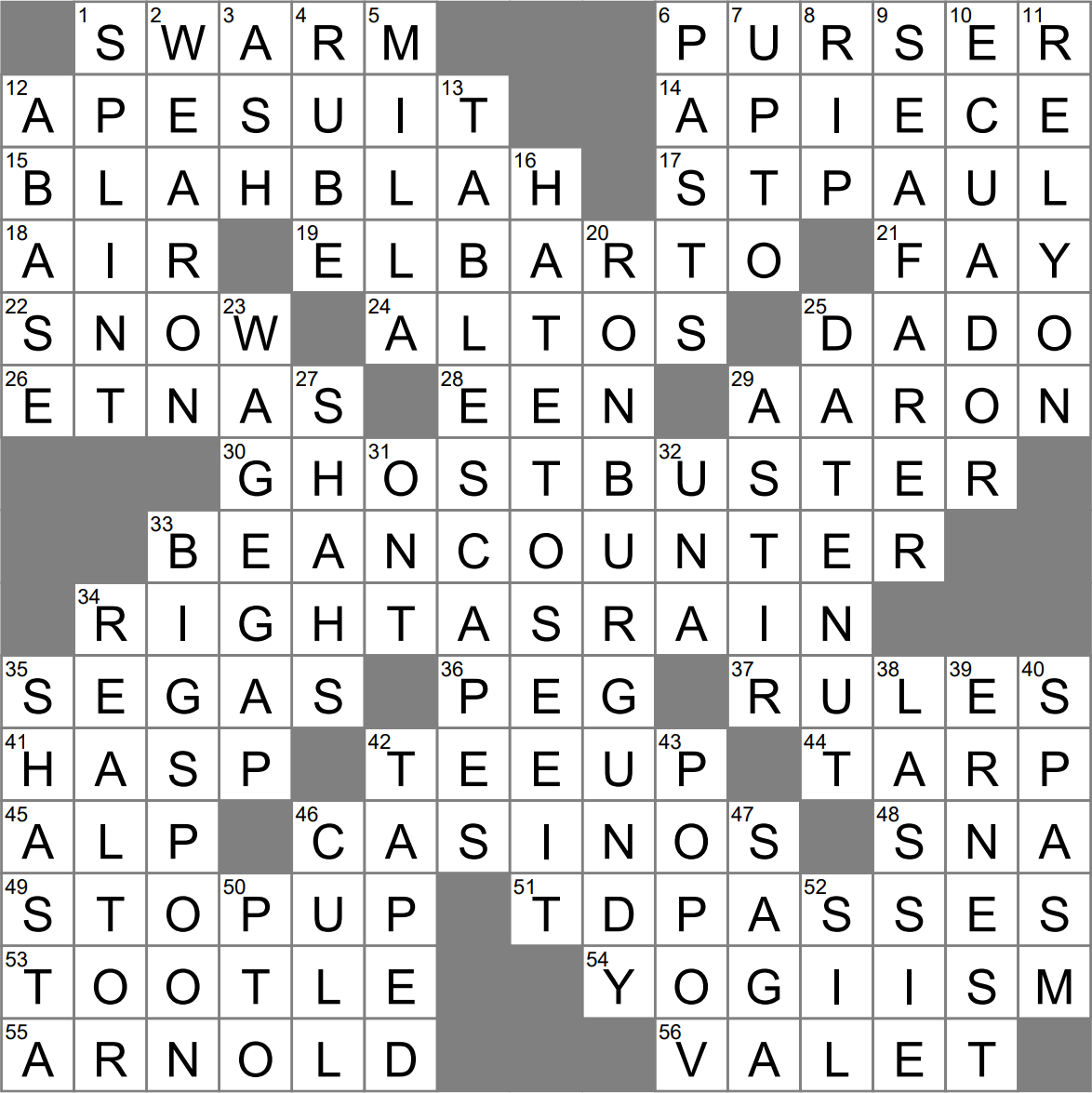 Sacramento Bee Crossword Puzzle