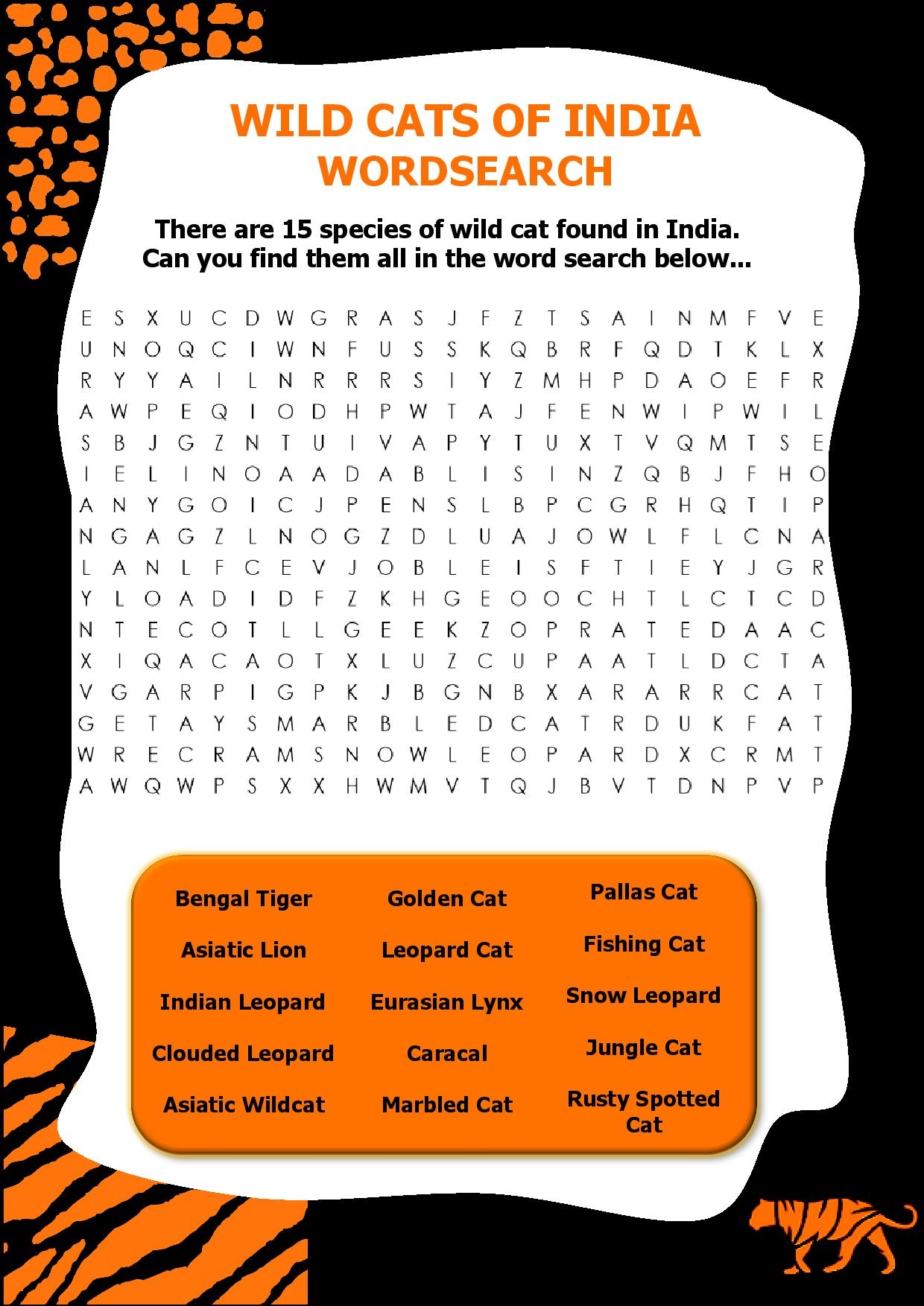 Spotted Wildcat Crossword Puzzle Clue