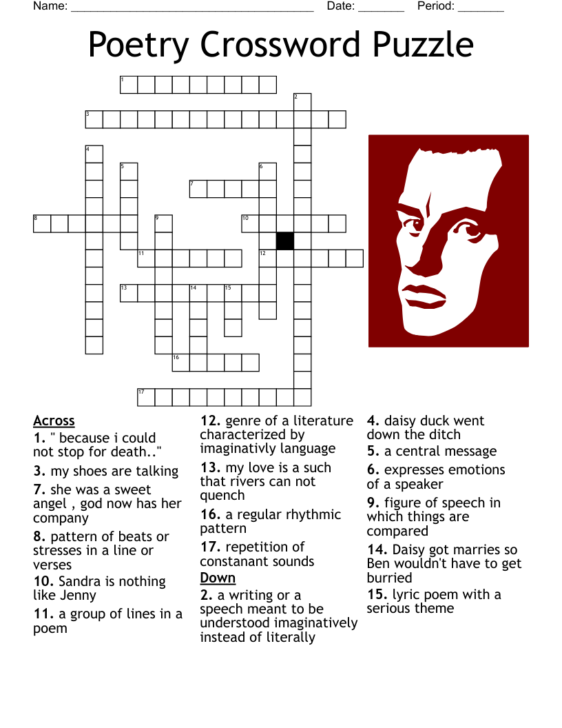 Literary Crossword Puzzle WordMint