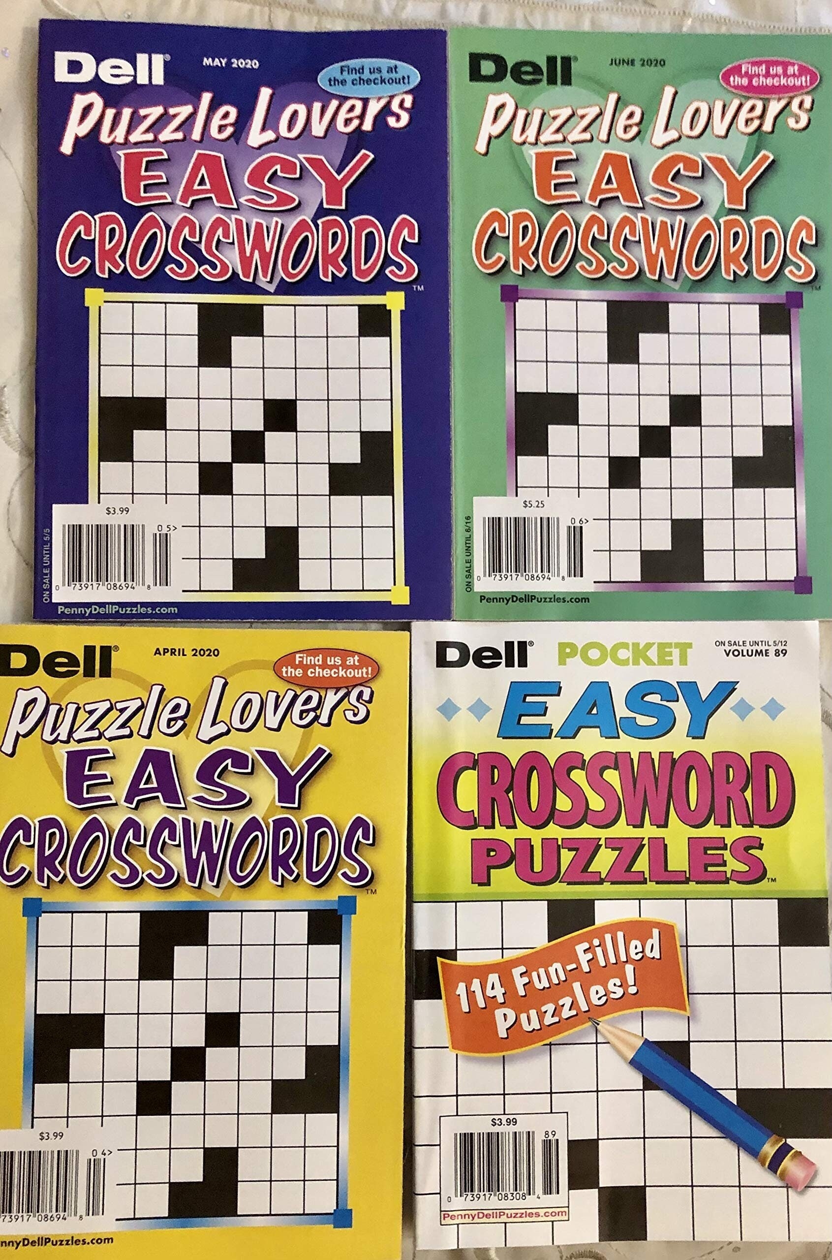 Lot Of 4 Dell Puzzle Lovers Pocket Easy Crosswords Puzzles Etsy Lot Of 4 Dell Puzzle Lovers Pocket Easy Crosswords Puzzles Etsy