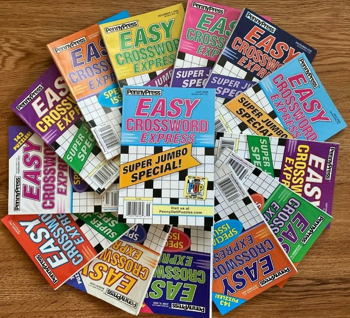 Lot Of 5 Penny Press Express Easy Crossword Puzzle Books Dell Unsorted Lot Of 5 Penny Press Express Easy Crossword Puzzle Books Dell Unsorted