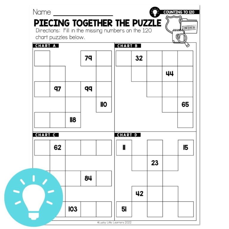 Lucky To Learn Math Counting To 120 Lesson 1 1 Mini Lesson