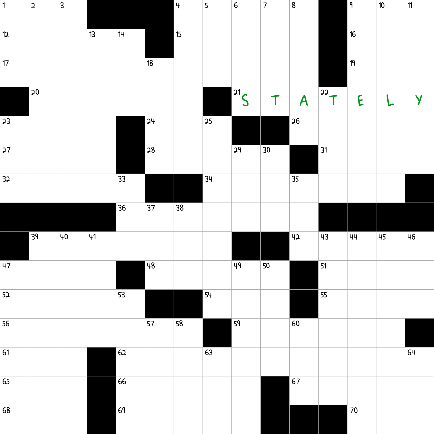Majestic NYT Crossword Clue
