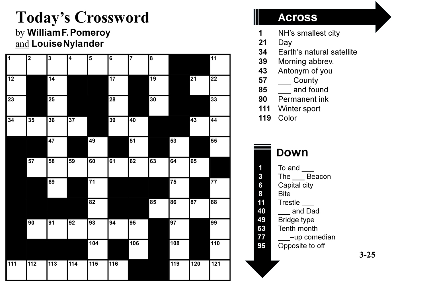 March Crossword Puzzle Fun The Beacon