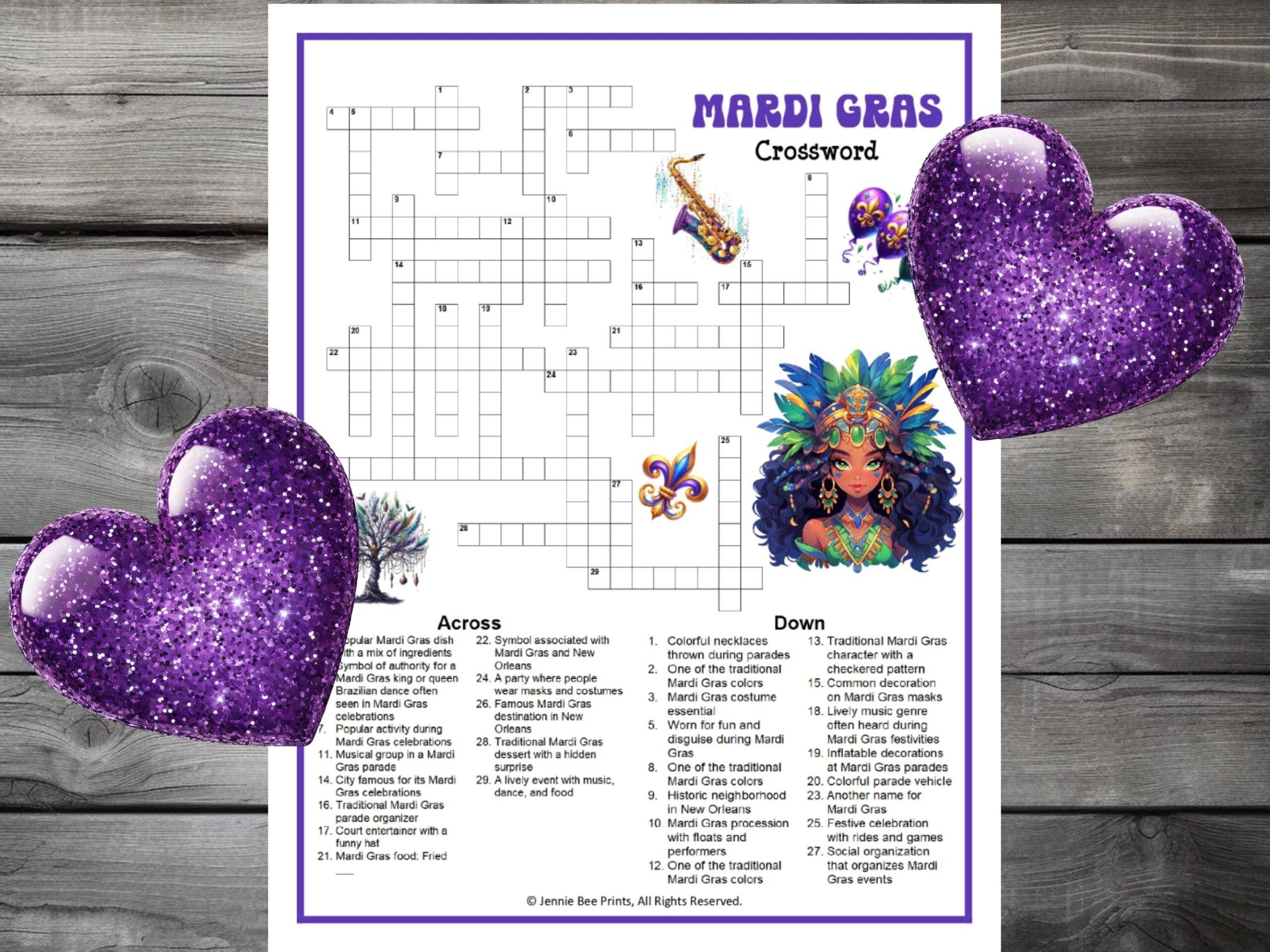 Mardi Gras Crossword Puzzle Payhip Mardi Gras Crossword Puzzle Payhip