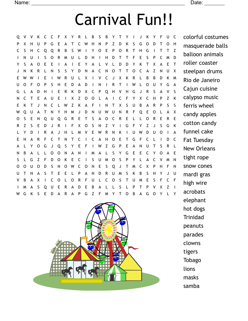Mardi Gras Crossword WordMint Mardi Gras Crossword WordMint