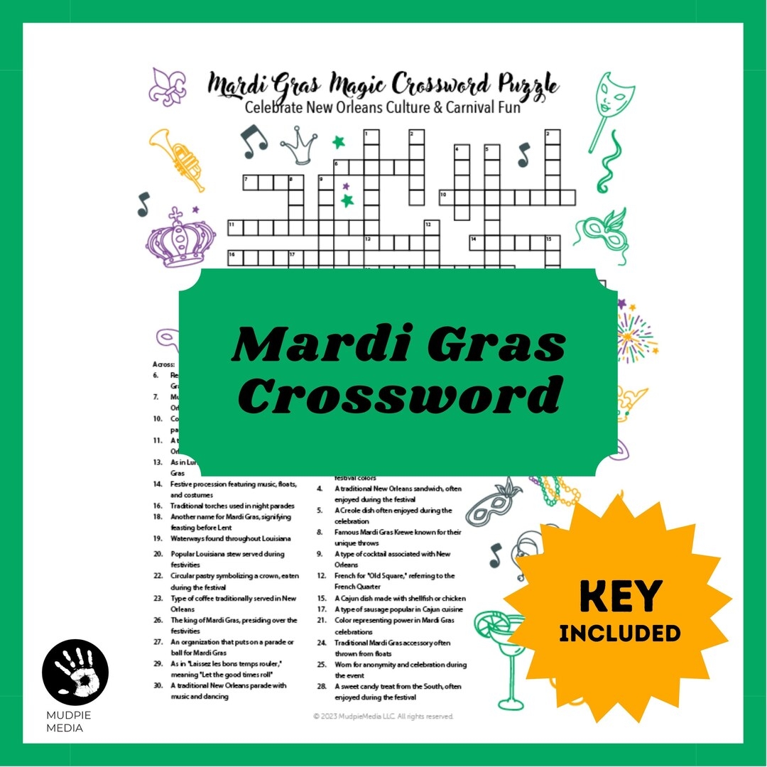Mardi Gras Magic Crossword Puzzle Celebrate New Orleans Culture Carnival Fun Perfect For Party Lovers And Festival Enthusiasts Etsy Mardi Gras Magic Crossword Puzzle Celebrate New Orleans Culture Carnival Fun Perfect For Party Lovers And Festival Enthusiasts Etsy