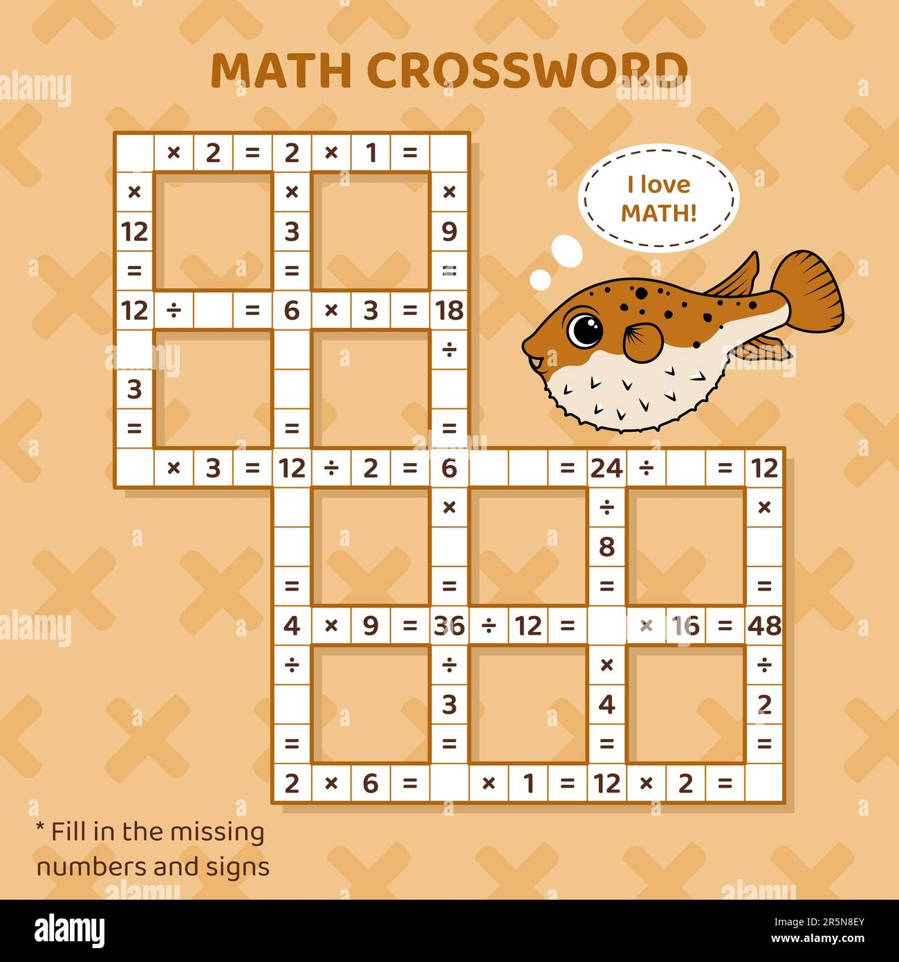 Algebra Crossword Puzzle Worksheets