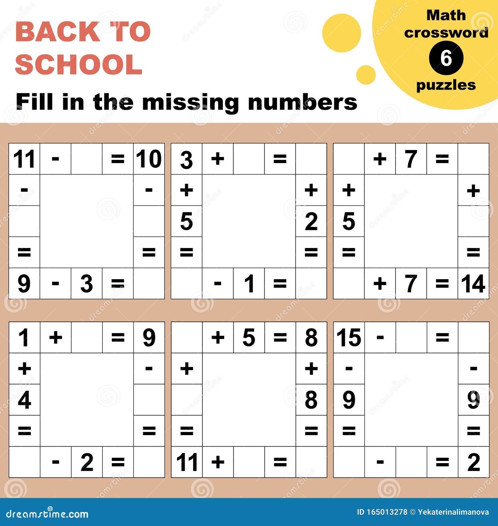 Math Crossword Puzzles Printable Free