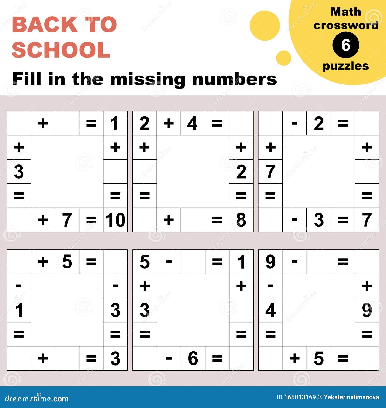 Math Crossword Puzzles Worksheet Stock Vector Illustration Of Exercise Crossword 165013169 Math Crossword Puzzles Worksheet Stock Vector Illustration Of Exercise Crossword 165013169