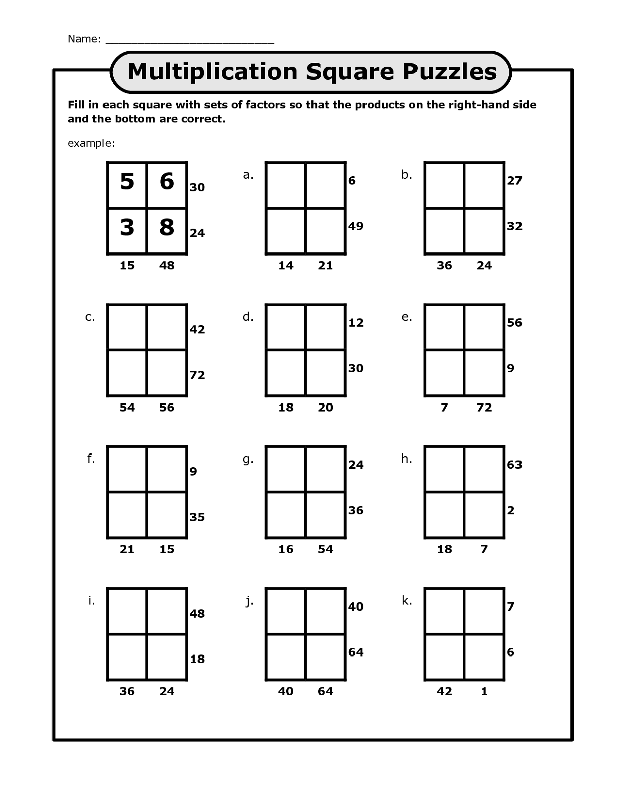 Math Puzzles Printable For Learning Activity Shelter Math Puzzles Printable For Learning Activity Shelter