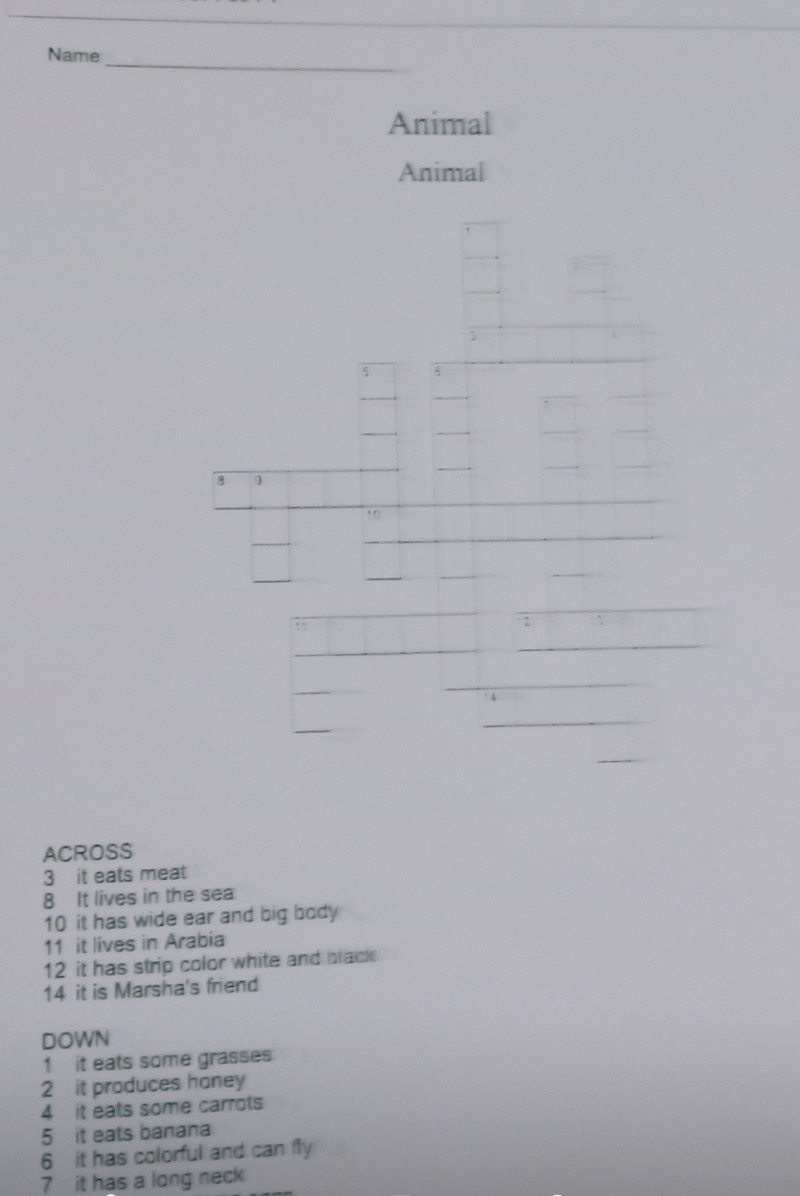 Media Crossword Puzzle Media Crossword Puzzle