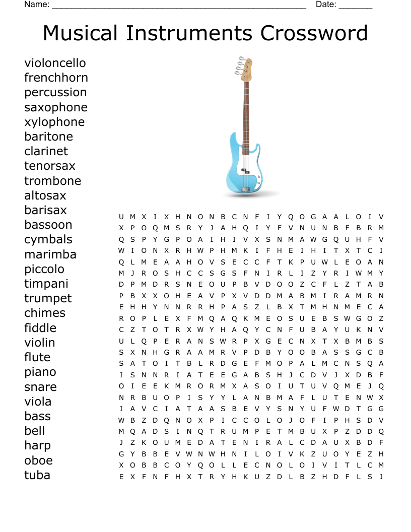 Stringed Instrument Crossword Puzzle Clue