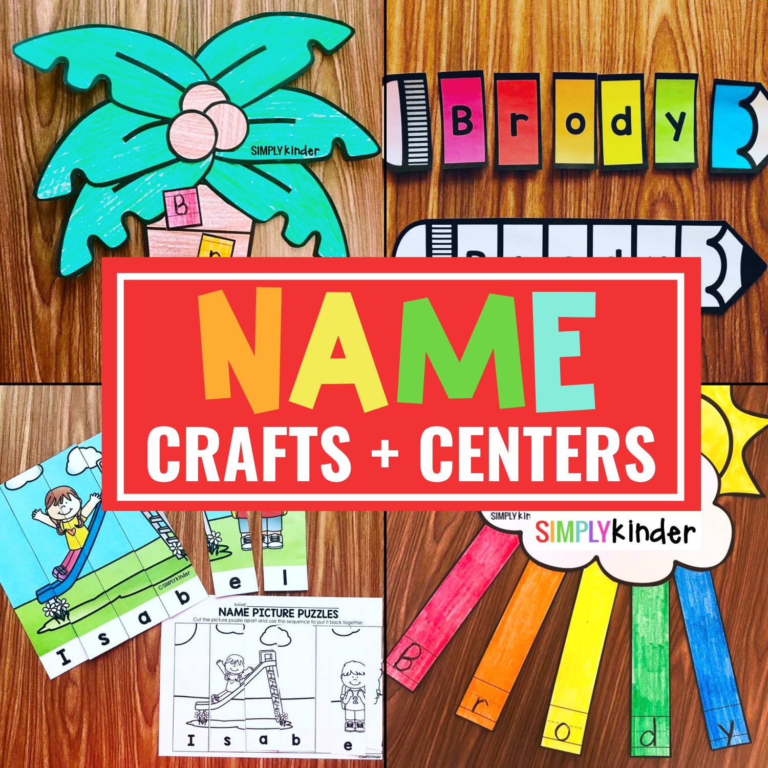 Name Crafts U0026 Name Centers Simply Kinder
