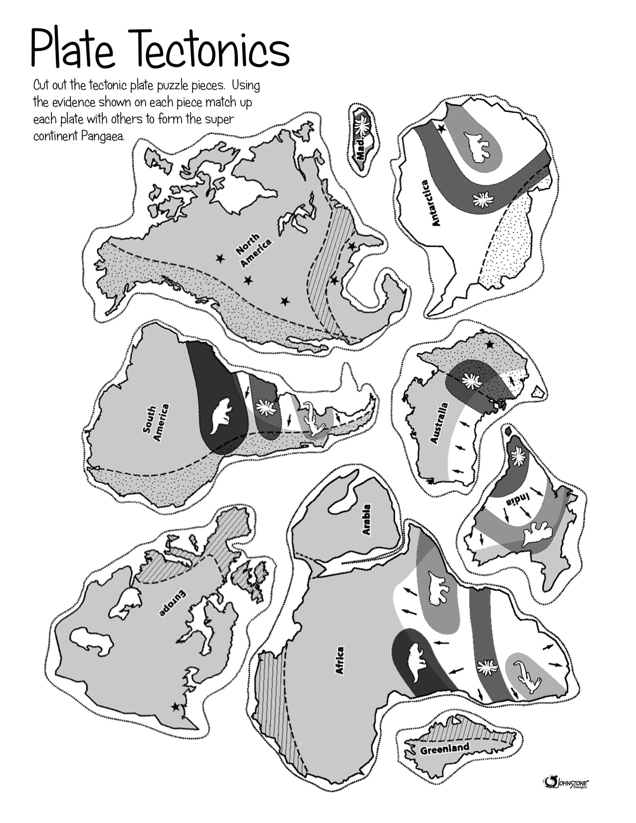 Pangea Worksheet Puzzle Pangea Worksheet Puzzle