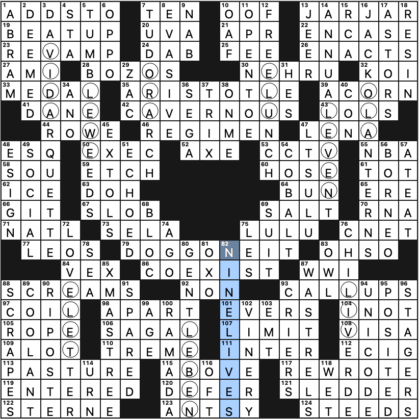 Newsday Sunday Crossword Lightfastness Printable