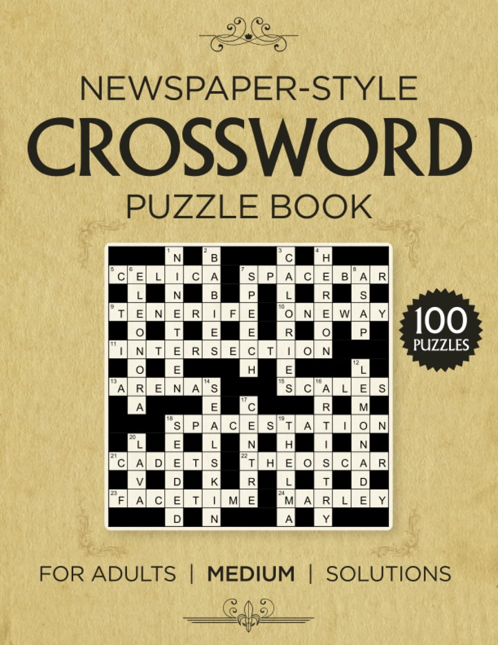 Newspaper style Crossword Puzzle Book 100 Crossword Puzzles For Newspaper style Crossword Puzzle Book 100 Crossword Puzzles For