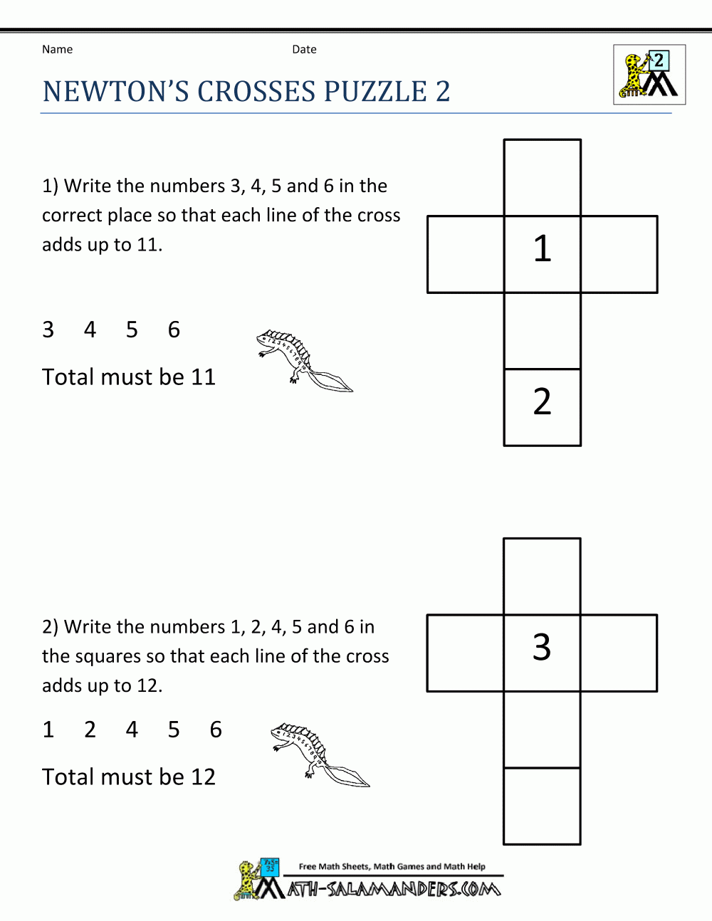 Newton s Crosses Puzzle 2